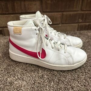 Women's Nike Court Royale 2 Mid 'White Rush Pink' Sneakers Size 9